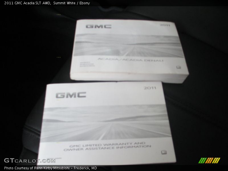 Summit White / Ebony 2011 GMC Acadia SLT AWD