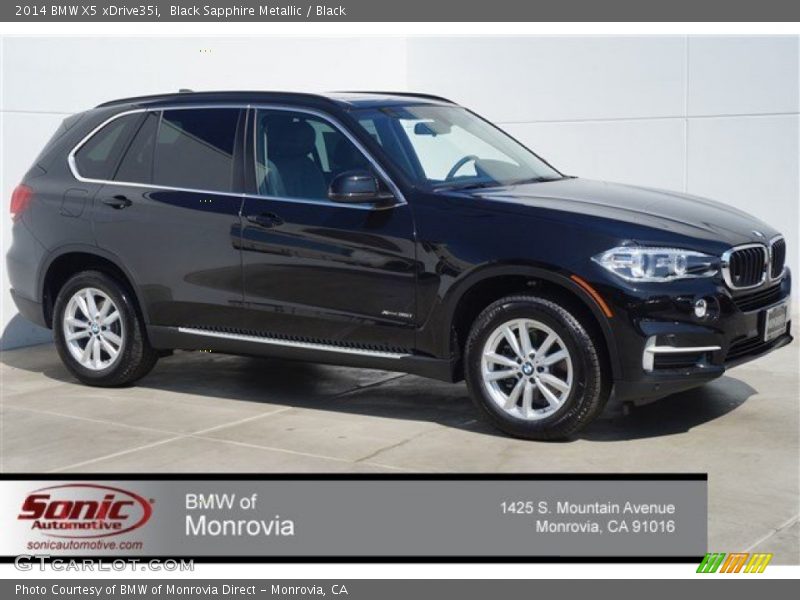 Black Sapphire Metallic / Black 2014 BMW X5 xDrive35i