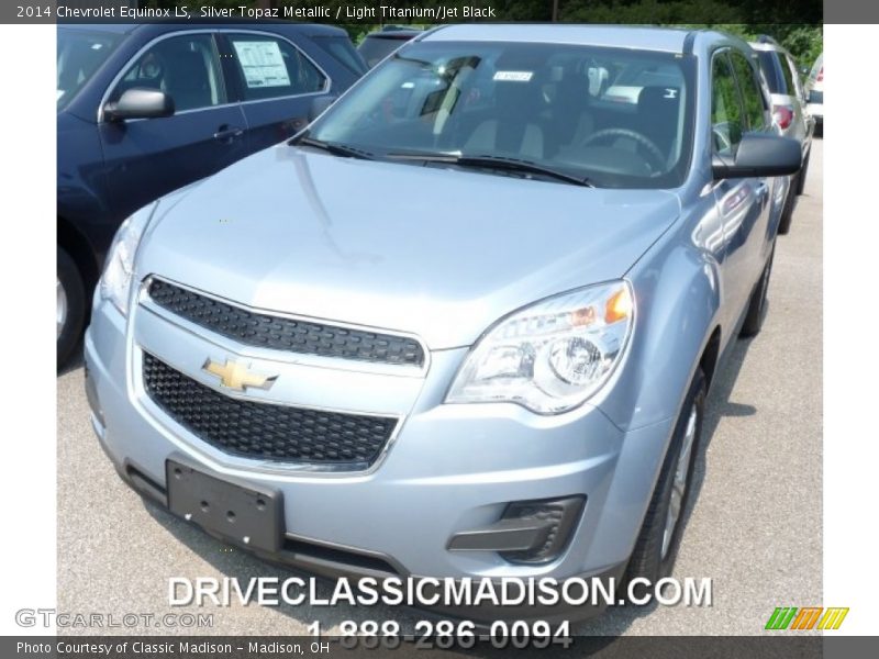 Silver Topaz Metallic / Light Titanium/Jet Black 2014 Chevrolet Equinox LS