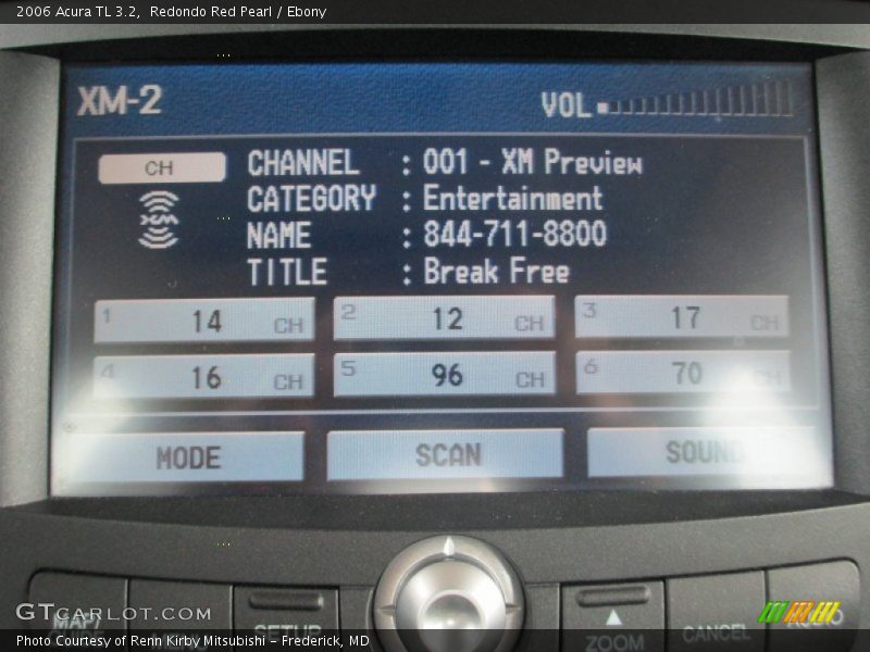 Redondo Red Pearl / Ebony 2006 Acura TL 3.2