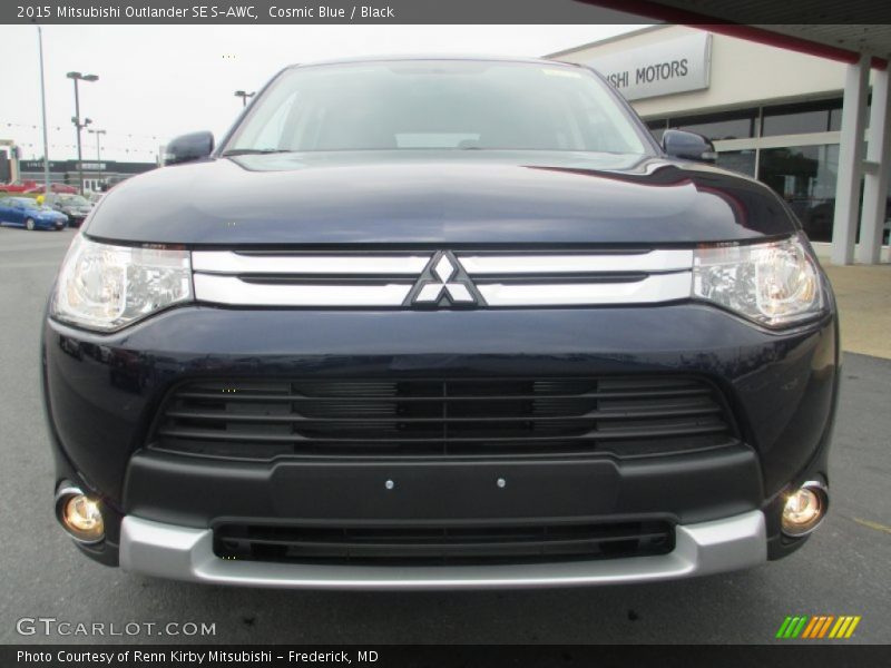 Cosmic Blue / Black 2015 Mitsubishi Outlander SE S-AWC