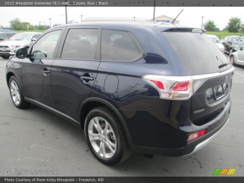 Cosmic Blue / Black 2015 Mitsubishi Outlander SE S-AWC