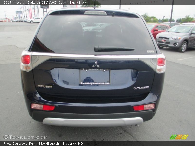 Cosmic Blue / Black 2015 Mitsubishi Outlander SE S-AWC