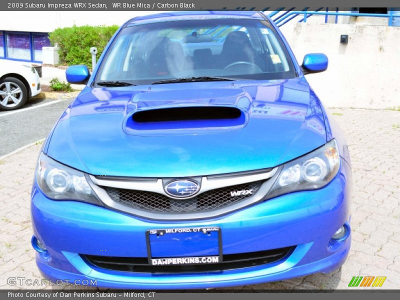 WR Blue Mica / Carbon Black 2009 Subaru Impreza WRX Sedan