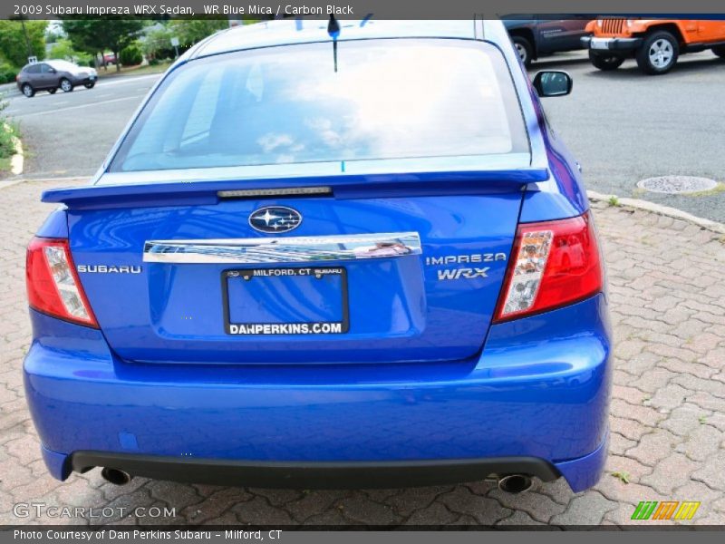 WR Blue Mica / Carbon Black 2009 Subaru Impreza WRX Sedan