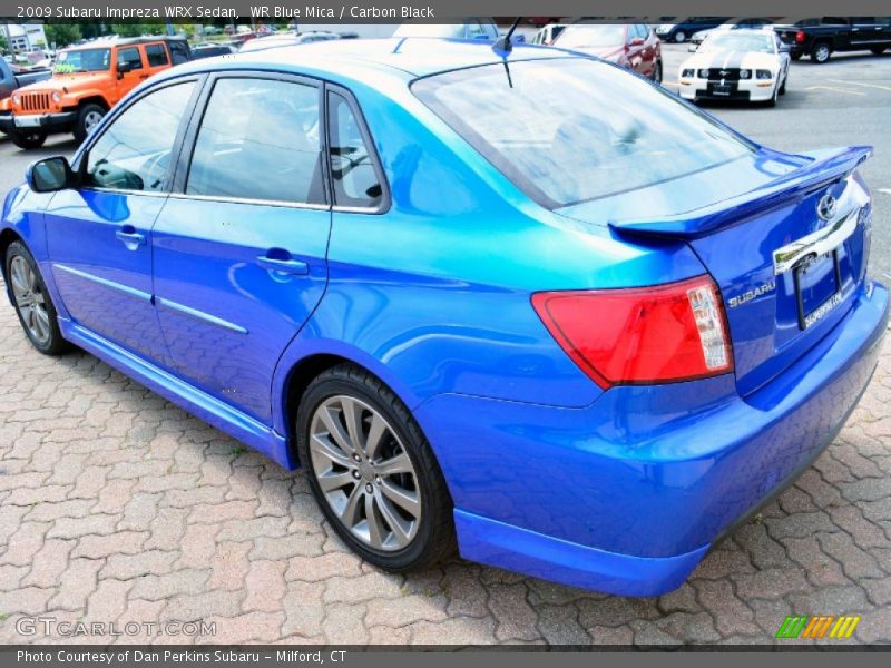 WR Blue Mica / Carbon Black 2009 Subaru Impreza WRX Sedan