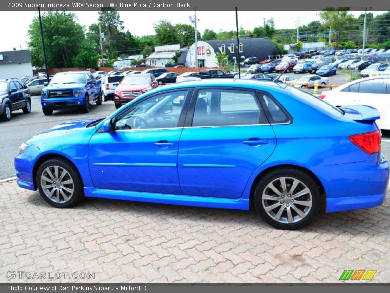 WR Blue Mica / Carbon Black 2009 Subaru Impreza WRX Sedan