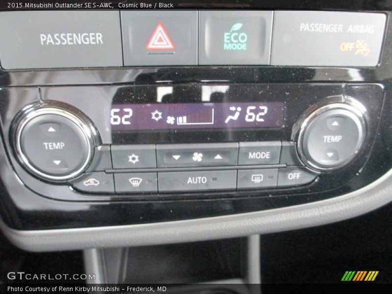 Cosmic Blue / Black 2015 Mitsubishi Outlander SE S-AWC