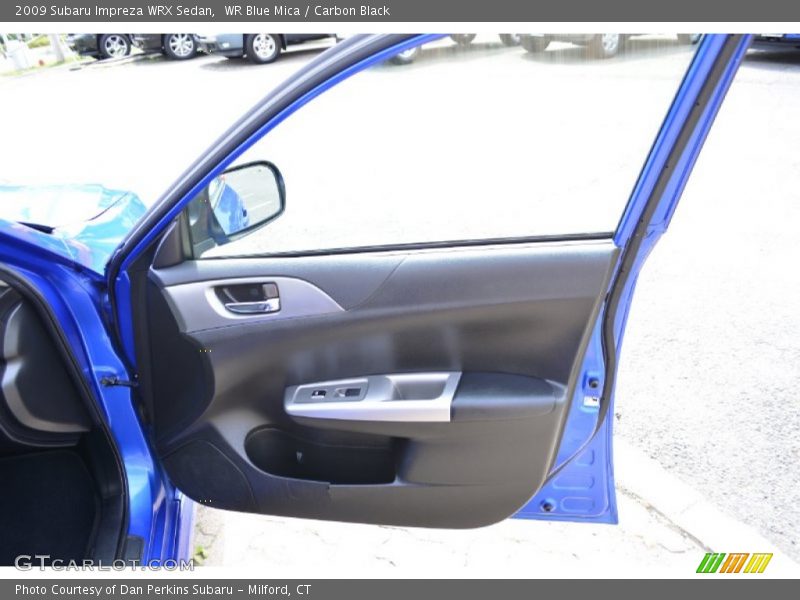 WR Blue Mica / Carbon Black 2009 Subaru Impreza WRX Sedan