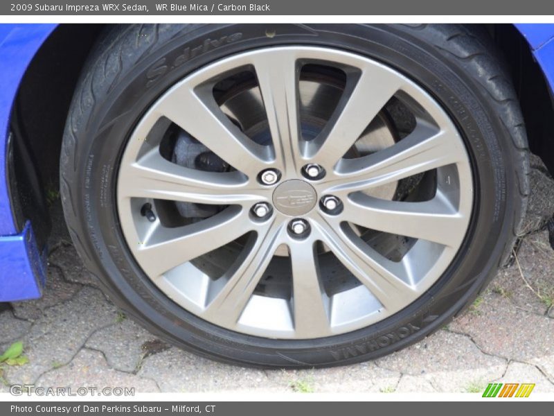 WR Blue Mica / Carbon Black 2009 Subaru Impreza WRX Sedan