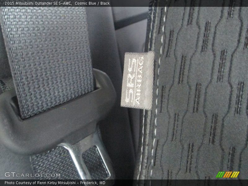 Cosmic Blue / Black 2015 Mitsubishi Outlander SE S-AWC
