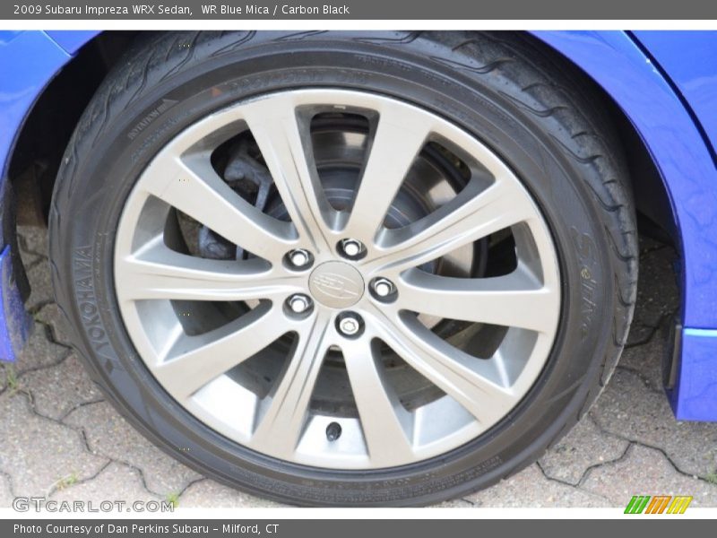WR Blue Mica / Carbon Black 2009 Subaru Impreza WRX Sedan