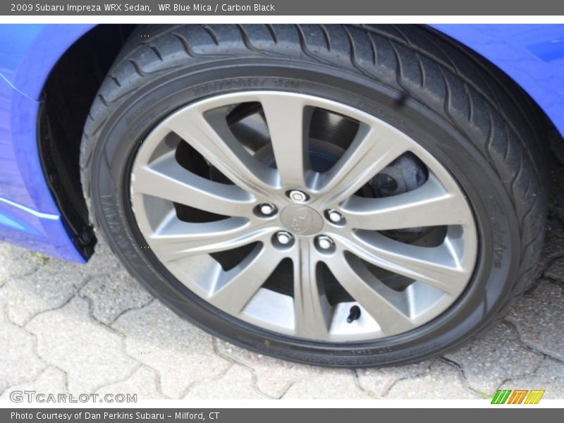 WR Blue Mica / Carbon Black 2009 Subaru Impreza WRX Sedan