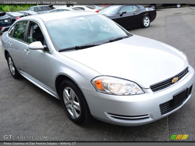 Silver Ice Metallic / Gray 2010 Chevrolet Impala LS