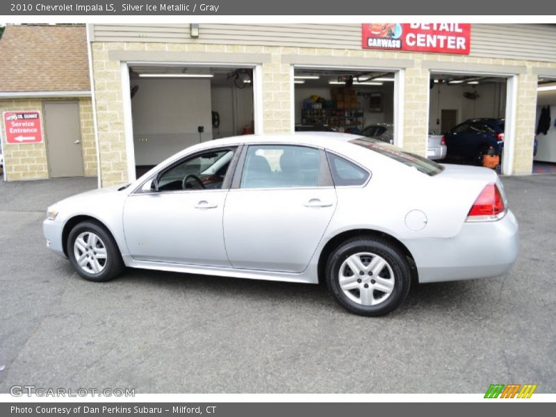 Silver Ice Metallic / Gray 2010 Chevrolet Impala LS