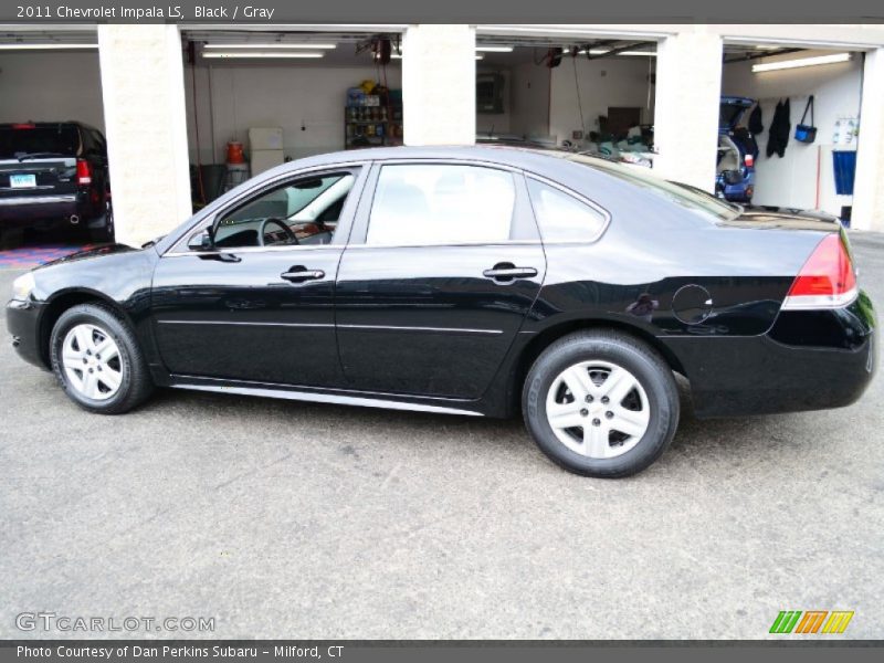 Black / Gray 2011 Chevrolet Impala LS