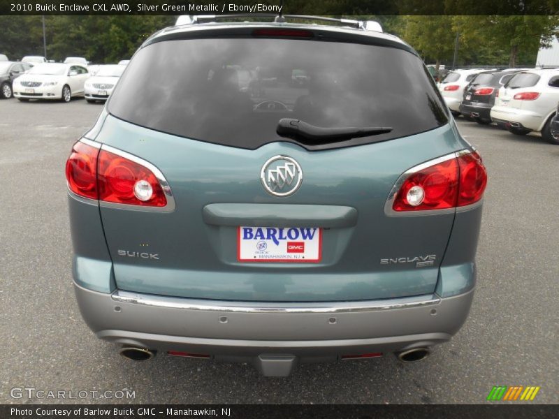 Silver Green Metallic / Ebony/Ebony 2010 Buick Enclave CXL AWD