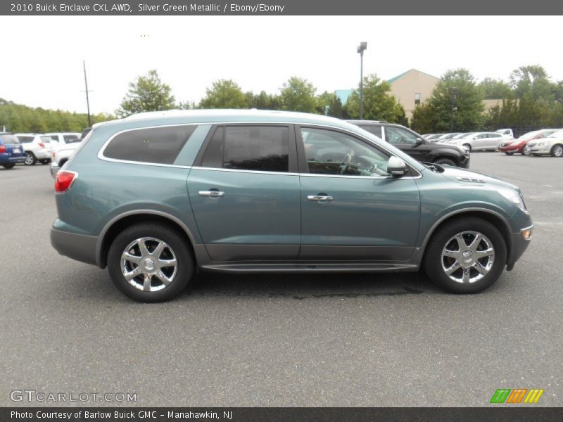 Silver Green Metallic / Ebony/Ebony 2010 Buick Enclave CXL AWD