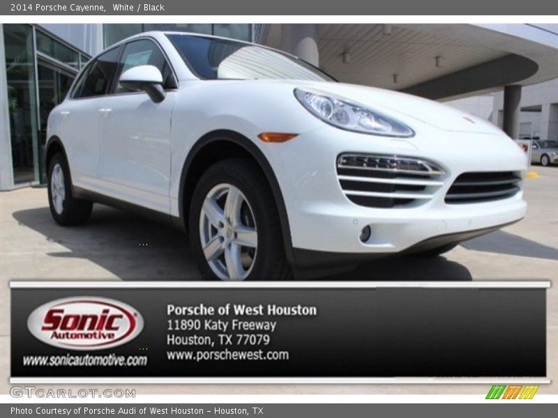 White / Black 2014 Porsche Cayenne