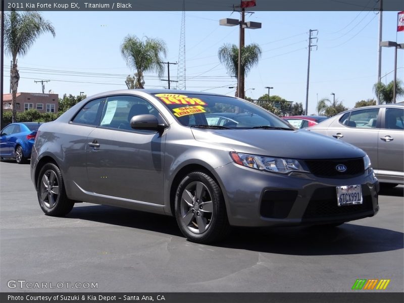 Titanium / Black 2011 Kia Forte Koup EX