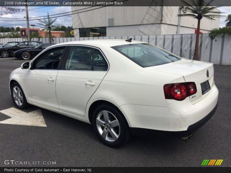 Campanella White / Anthracite Black 2008 Volkswagen Jetta SE Sedan