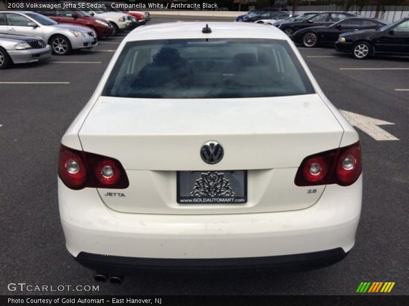 Campanella White / Anthracite Black 2008 Volkswagen Jetta SE Sedan
