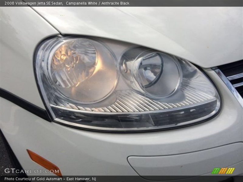 Campanella White / Anthracite Black 2008 Volkswagen Jetta SE Sedan