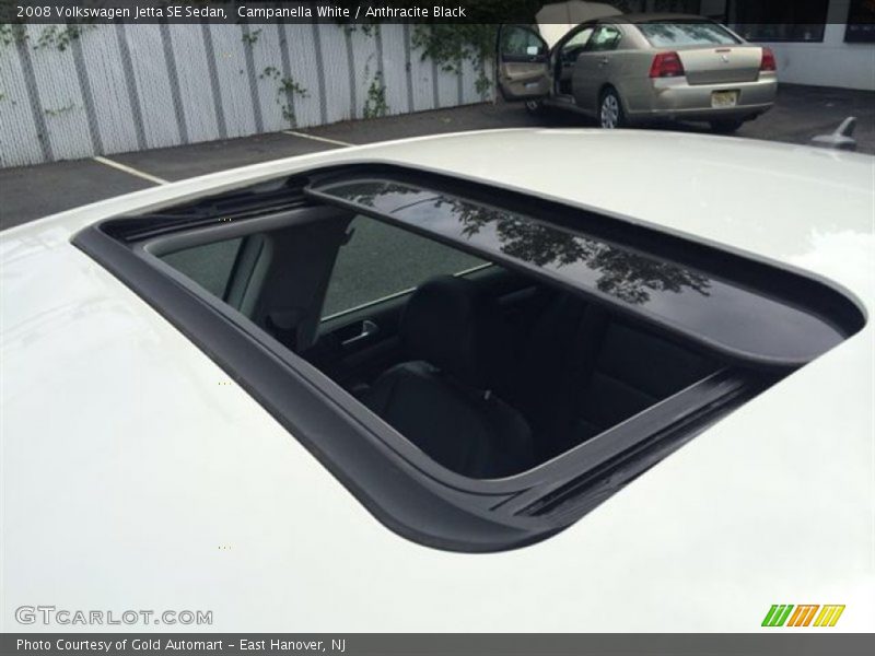 Campanella White / Anthracite Black 2008 Volkswagen Jetta SE Sedan