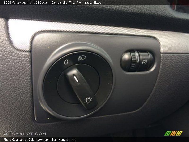 Campanella White / Anthracite Black 2008 Volkswagen Jetta SE Sedan