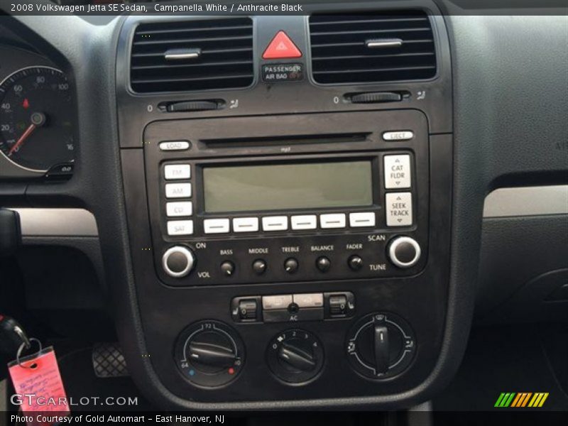 Campanella White / Anthracite Black 2008 Volkswagen Jetta SE Sedan