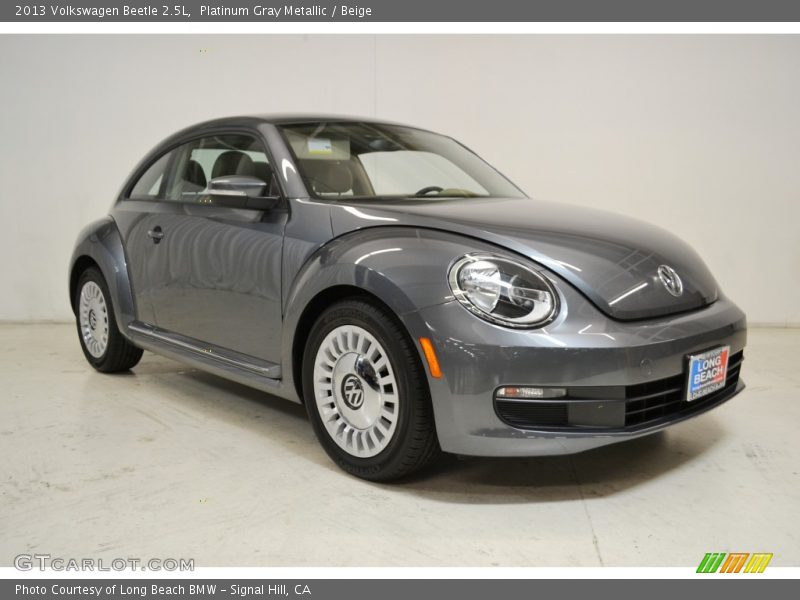 Platinum Gray Metallic / Beige 2013 Volkswagen Beetle 2.5L