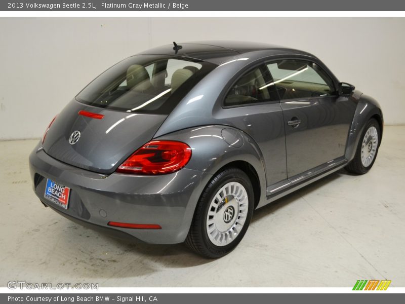 Platinum Gray Metallic / Beige 2013 Volkswagen Beetle 2.5L