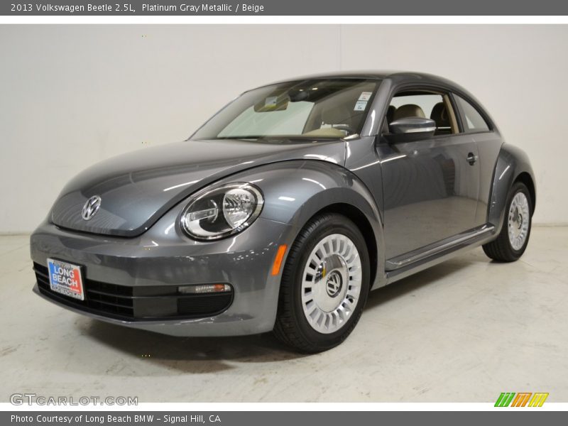 Platinum Gray Metallic / Beige 2013 Volkswagen Beetle 2.5L