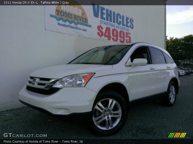 Taffeta White / Gray 2011 Honda CR-V EX-L