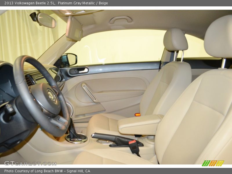 Platinum Gray Metallic / Beige 2013 Volkswagen Beetle 2.5L