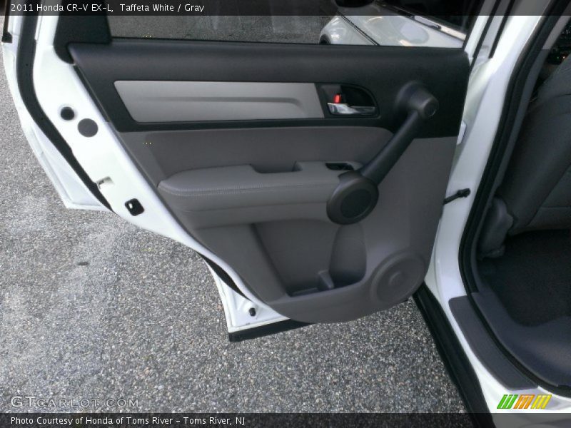 Taffeta White / Gray 2011 Honda CR-V EX-L