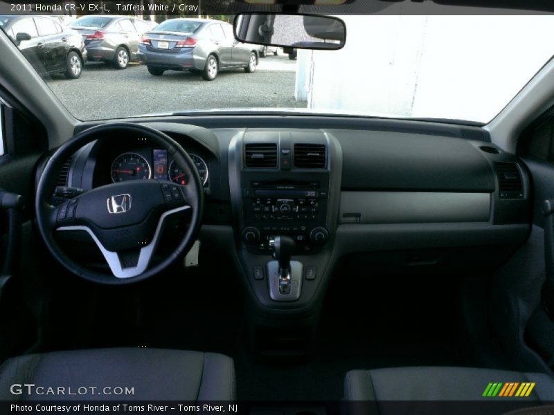 Taffeta White / Gray 2011 Honda CR-V EX-L