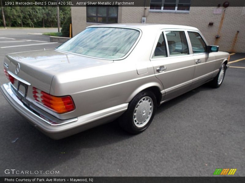 Astral Silver Metallic / Parchment 1991 Mercedes-Benz S Class 420 SEL