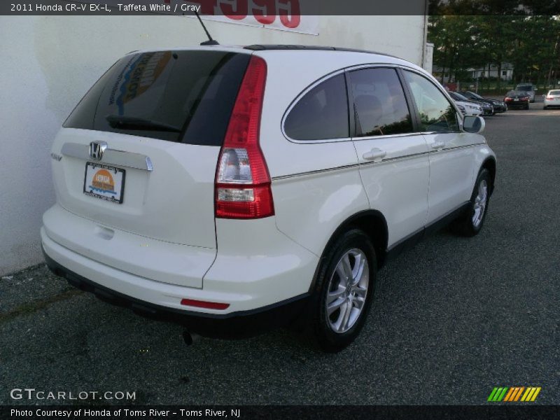 Taffeta White / Gray 2011 Honda CR-V EX-L