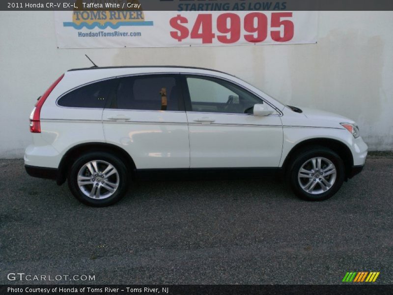 Taffeta White / Gray 2011 Honda CR-V EX-L