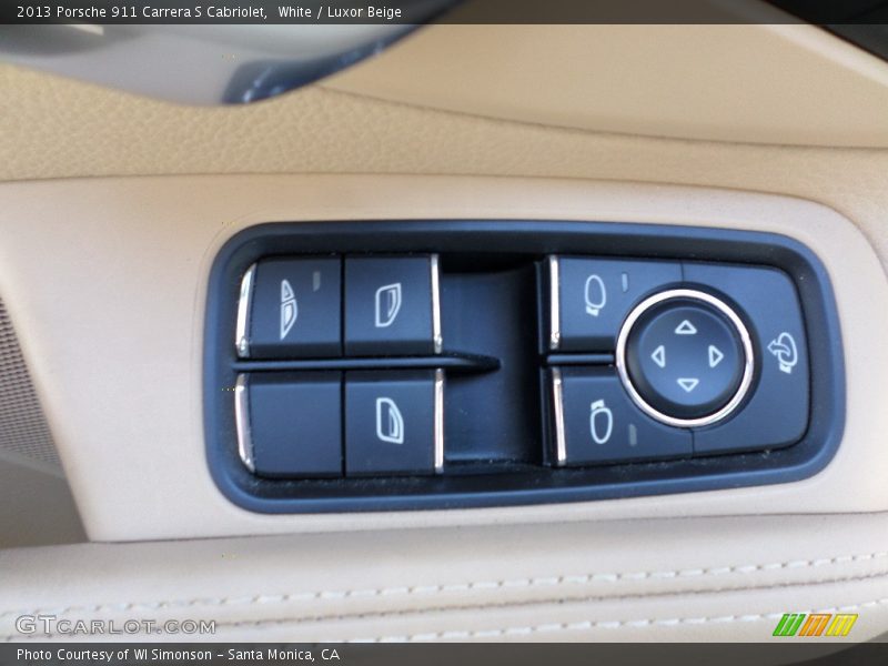 White / Luxor Beige 2013 Porsche 911 Carrera S Cabriolet
