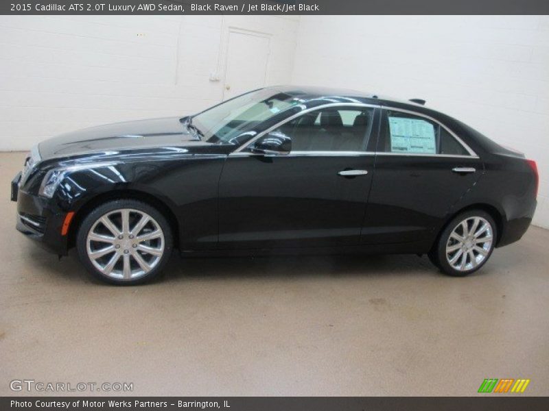 Black Raven / Jet Black/Jet Black 2015 Cadillac ATS 2.0T Luxury AWD Sedan