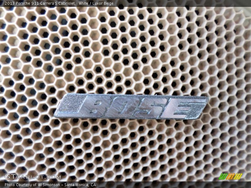 White / Luxor Beige 2013 Porsche 911 Carrera S Cabriolet