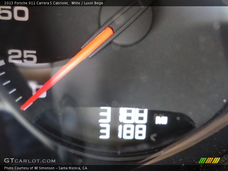 White / Luxor Beige 2013 Porsche 911 Carrera S Cabriolet