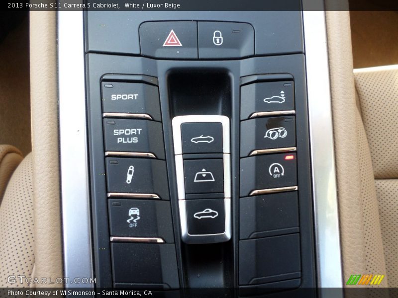 White / Luxor Beige 2013 Porsche 911 Carrera S Cabriolet