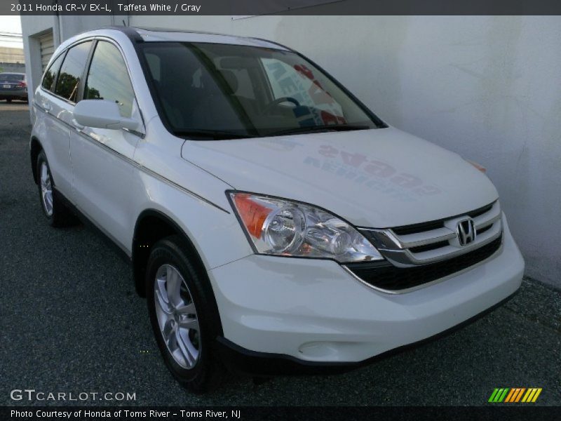Taffeta White / Gray 2011 Honda CR-V EX-L