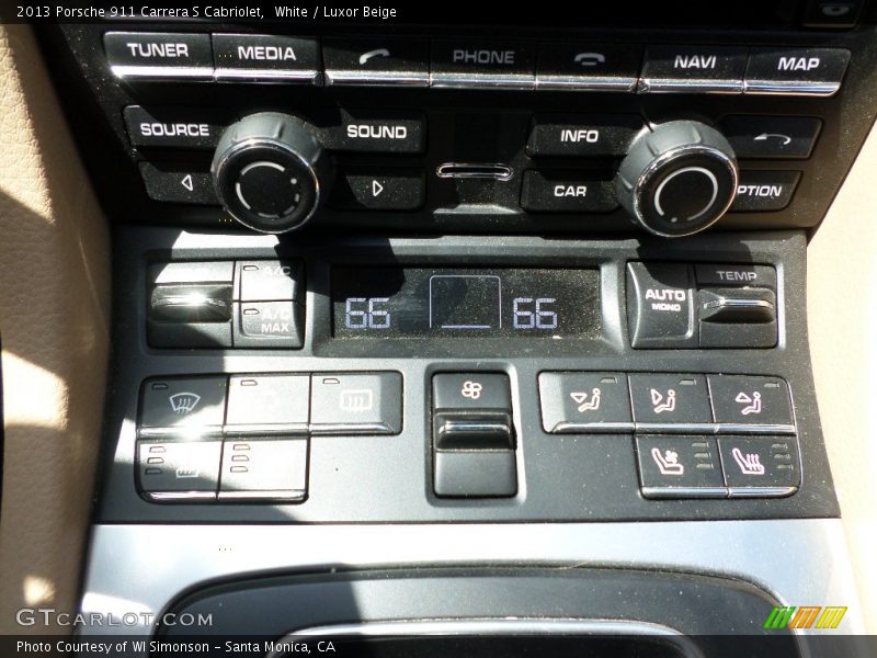 White / Luxor Beige 2013 Porsche 911 Carrera S Cabriolet