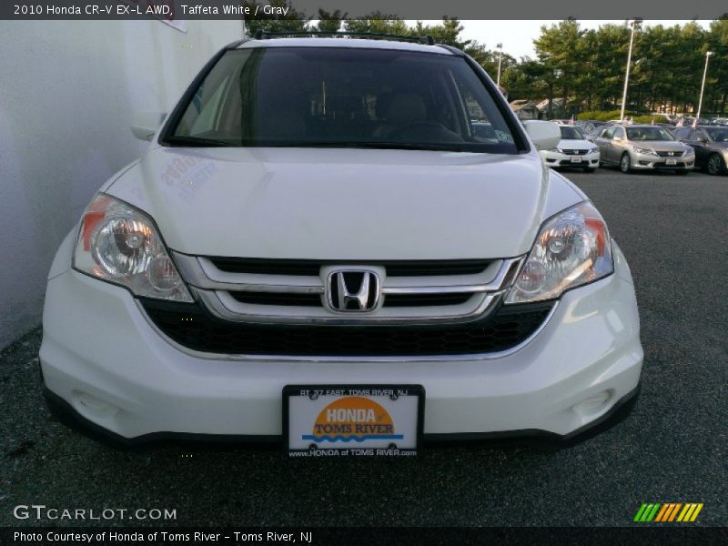 Taffeta White / Gray 2010 Honda CR-V EX-L AWD