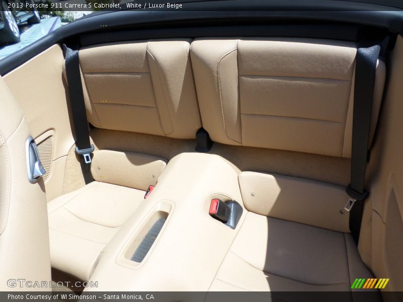 White / Luxor Beige 2013 Porsche 911 Carrera S Cabriolet