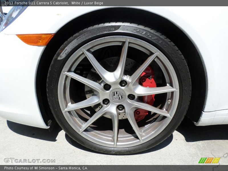 White / Luxor Beige 2013 Porsche 911 Carrera S Cabriolet